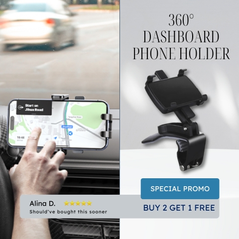 🔥Last Day 50% OFF🔥Universal 360° Dashboard Phone Holder