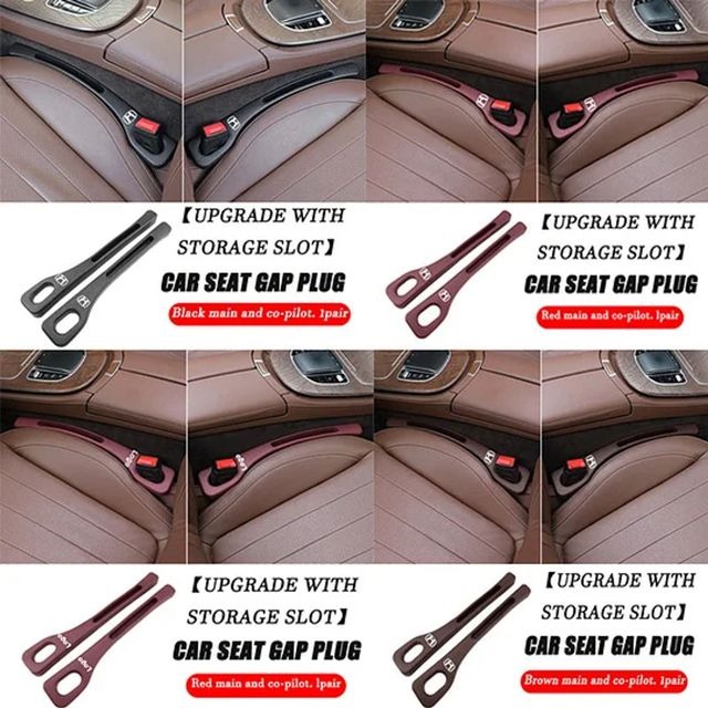 🚗 Car Seat Gap Plug with Storage Slot